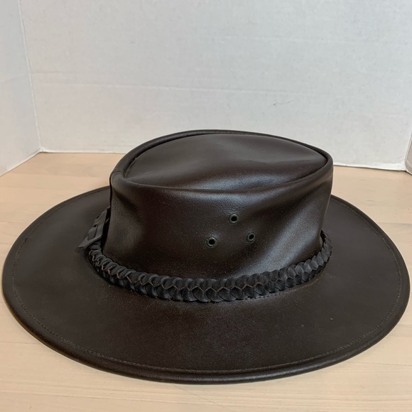 Burke & Wills Hat, Genuine Buffalo leather large - Picture 3 of 6